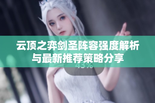 云顶之弈剑圣阵容强度解析与最新推荐策略分享