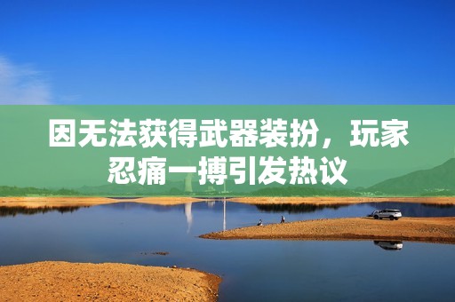 因无法获得武器装扮，玩家忍痛一搏引发热议