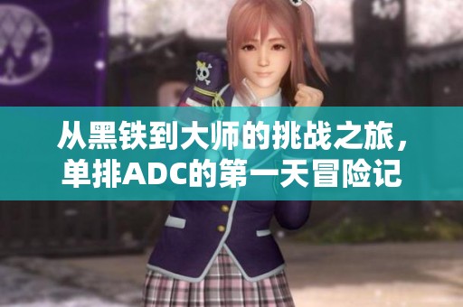 从黑铁到大师的挑战之旅，单排ADC的第一天冒险记
