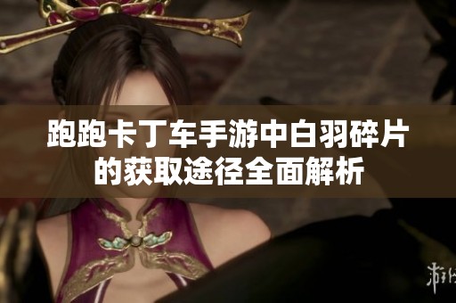 跑跑卡丁车手游中白羽碎片的获取途径全面解析