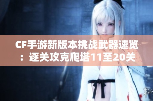 CF手游新版本挑战武器速览：逐关攻克爬塔11至20关攻略分析