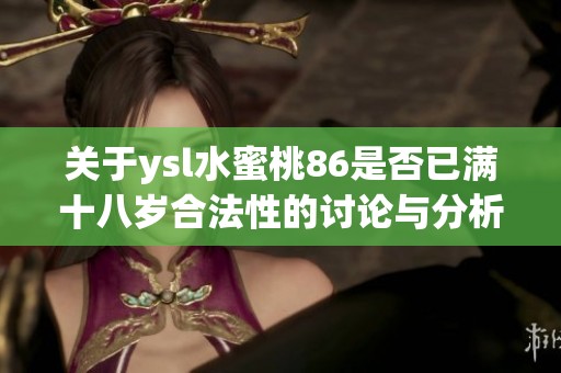 关于ysl水蜜桃86是否已满十八岁合法性的讨论与分析