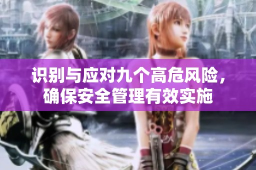 识别与应对九个高危风险，确保安全管理有效实施