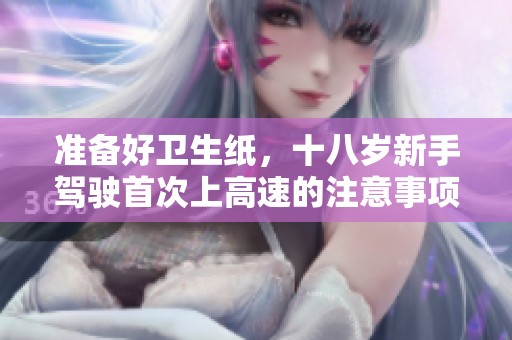 准备好卫生纸，十八岁新手驾驶首次上高速的注意事项