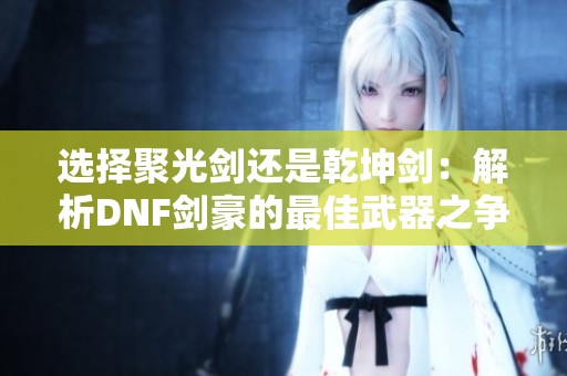 选择聚光剑还是乾坤剑：解析DNF剑豪的最佳武器之争