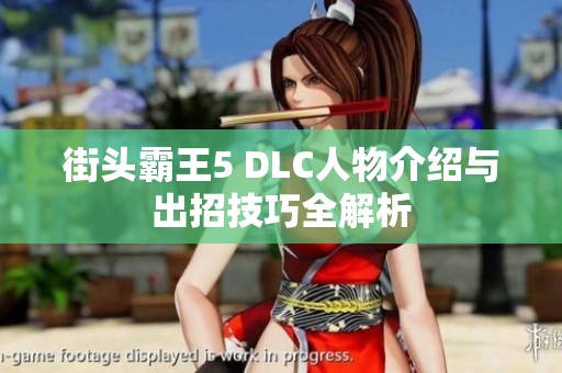 街头霸王5 DLC人物介绍与出招技巧全解析