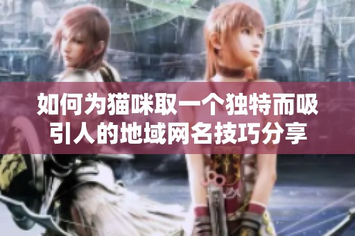 如何为猫咪取一个独特而吸引人的地域网名技巧分享