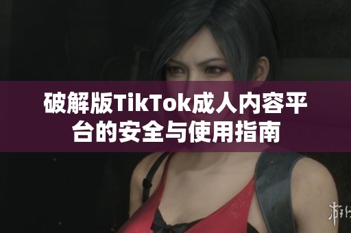 破解版TikTok成人内容平台的安全与使用指南