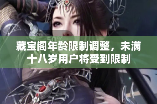 藏宝阁年龄限制调整，未满十八岁用户将受到限制