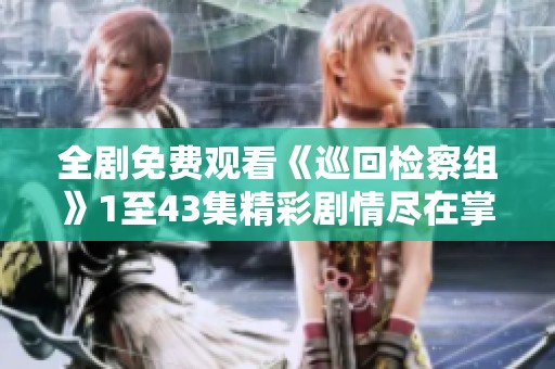 全剧免费观看《巡回检察组》1至43集精彩剧情尽在掌握