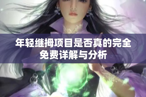 年轻继拇项目是否真的完全免费详解与分析