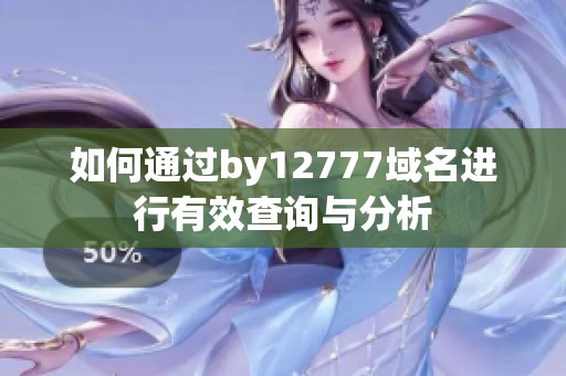 如何通过by12777域名进行有效查询与分析