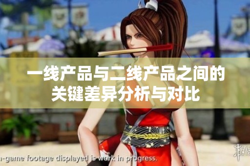 一线产品与二线产品之间的关键差异分析与对比