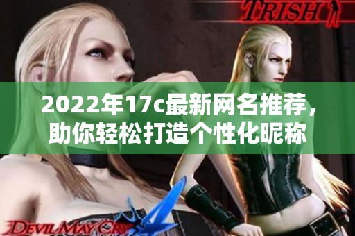 2022年17c最新网名推荐，助你轻松打造个性化昵称