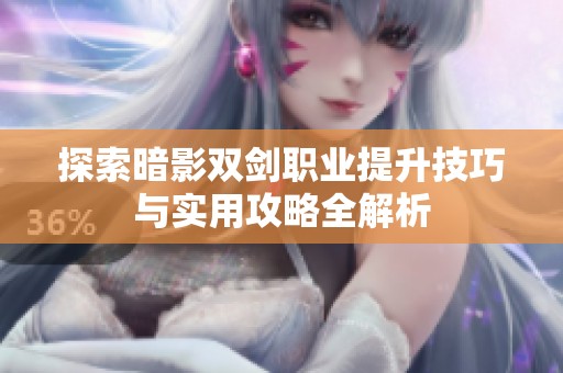 探索暗影双剑职业提升技巧与实用攻略全解析