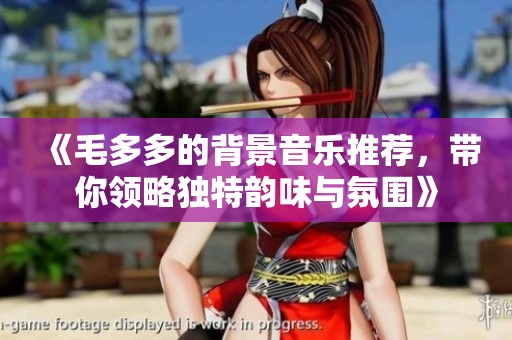 《毛多多的背景音乐推荐，带你领略独特韵味与氛围》