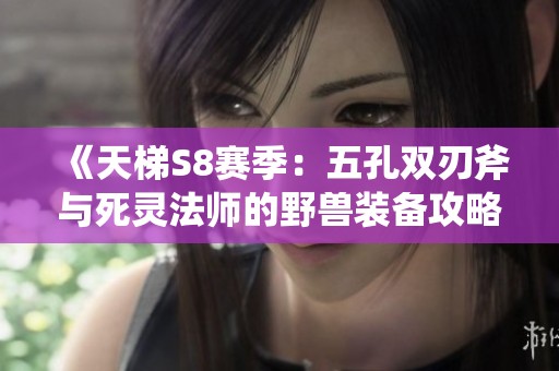 《天梯S8赛季：五孔双刃斧与死灵法师的野兽装备攻略》