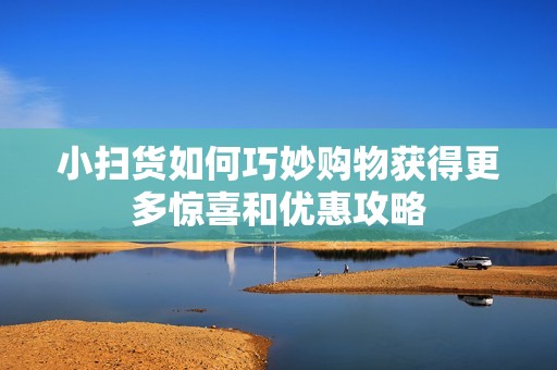 小扫货如何巧妙购物获得更多惊喜和优惠攻略