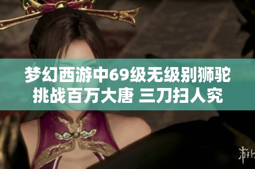 梦幻西游中69级无级别狮驼挑战百万大唐 三刀扫人究竟胜负如何