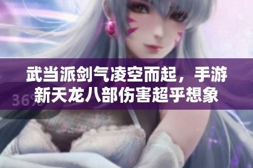 武当派剑气凌空而起，手游新天龙八部伤害超乎想象