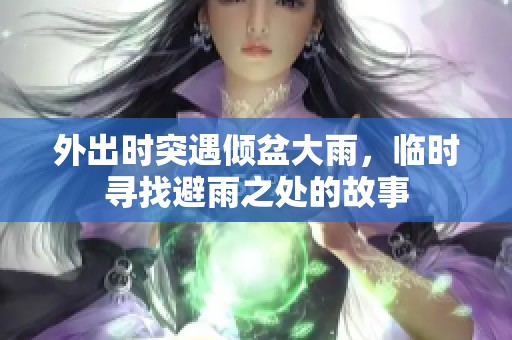 外出时突遇倾盆大雨，临时寻找避雨之处的故事