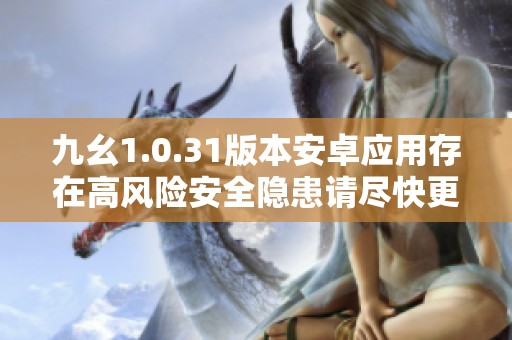 九幺1.0.31版本安卓应用存在高风险安全隐患请尽快更新