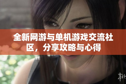 全新网游与单机游戏交流社区，分享攻略与心得