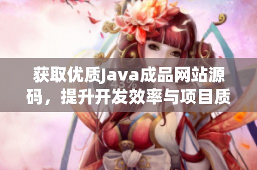 获取优质Java成品网站源码，提升开发效率与项目质量