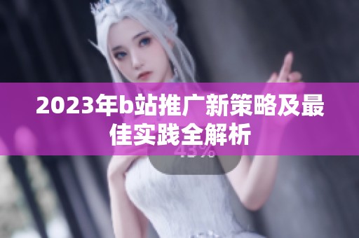 2023年b站推广新策略及最佳实践全解析