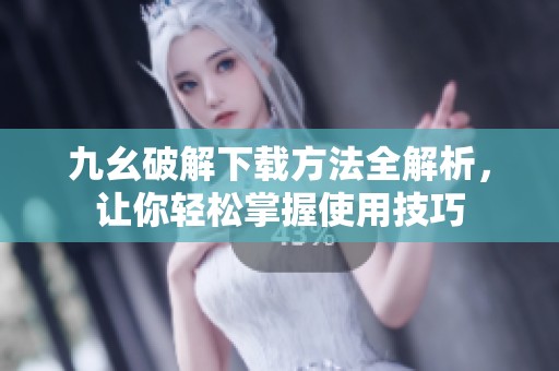 九幺破解下载方法全解析，让你轻松掌握使用技巧