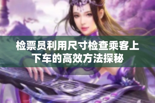 检票员利用尺寸检查乘客上下车的高效方法探秘