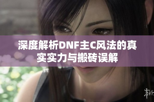 深度解析DNF主C风法的真实实力与搬砖误解