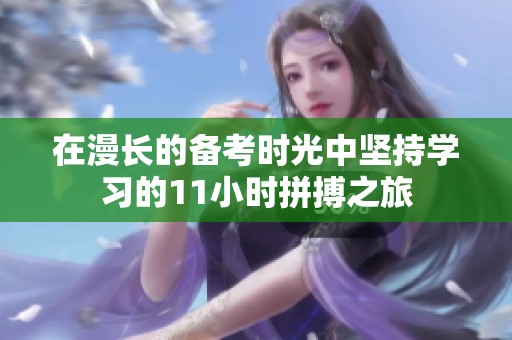 在漫长的备考时光中坚持学习的11小时拼搏之旅