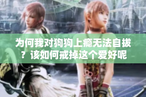 为何我对狗狗上瘾无法自拔？该如何戒掉这个爱好呢