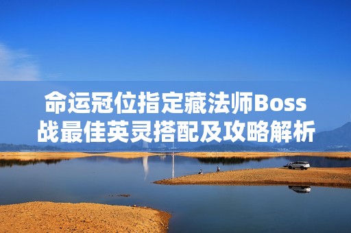 命运冠位指定藏法师Boss战最佳英灵搭配及攻略解析