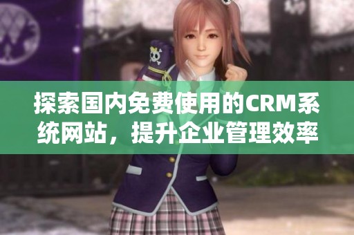 探索国内免费使用的CRM系统网站，提升企业管理效率