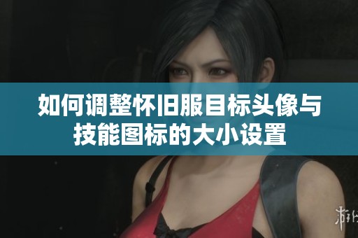 如何调整怀旧服目标头像与技能图标的大小设置
