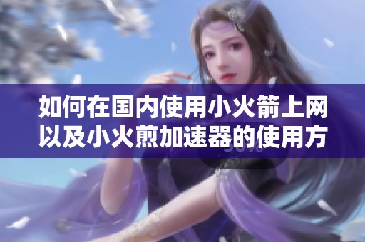 如何在国内使用小火箭上网以及小火煎加速器的使用方法