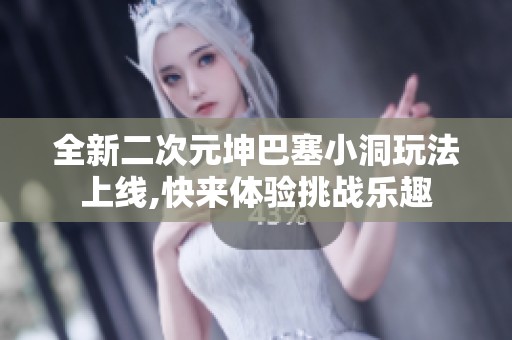 全新二次元坤巴塞小洞玩法上线,快来体验挑战乐趣