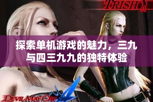 探索单机游戏的魅力，三九与四三九九的独特体验