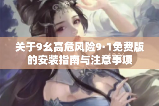关于9幺高危风险9·1免费版的安装指南与注意事项