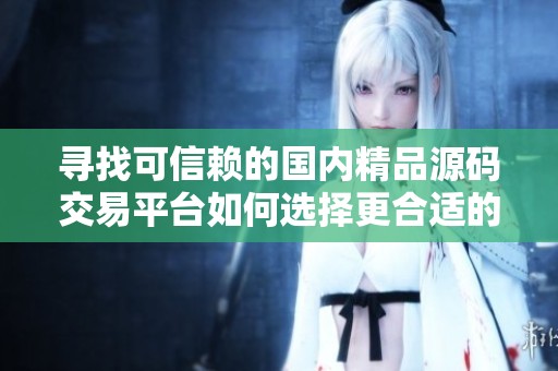 寻找可信赖的国内精品源码交易平台如何选择更合适的选项