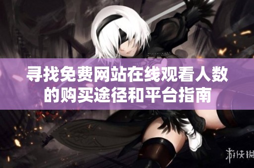寻找免费网站在线观看人数的购买途径和平台指南