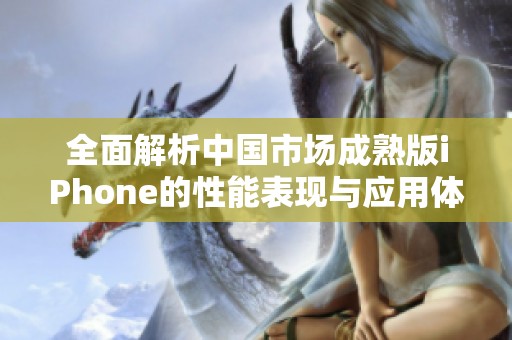 全面解析中国市场成熟版iPhone的性能表现与应用体验