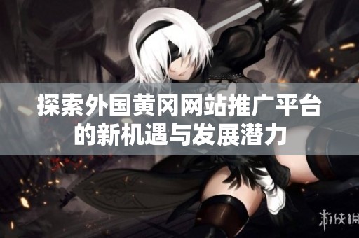 探索外国黄冈网站推广平台的新机遇与发展潜力