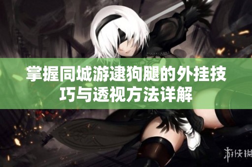 掌握同城游逮狗腿的外挂技巧与透视方法详解
