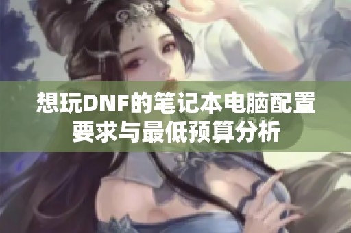 想玩DNF的笔记本电脑配置要求与最低预算分析