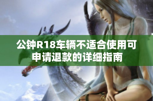 公钟R18车辆不适合使用可申请退款的详细指南