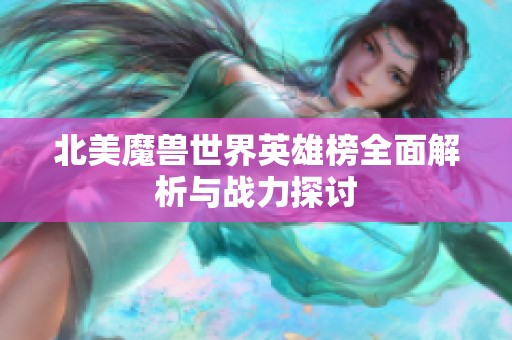 北美魔兽世界英雄榜全面解析与战力探讨