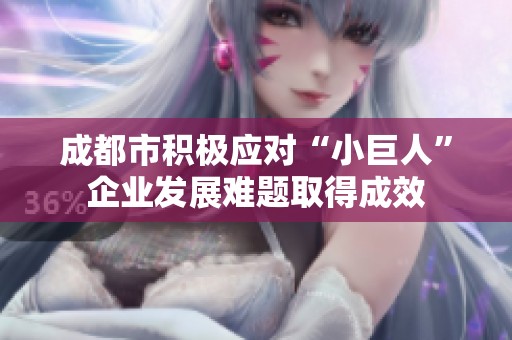 成都市积极应对“小巨人”企业发展难题取得成效
